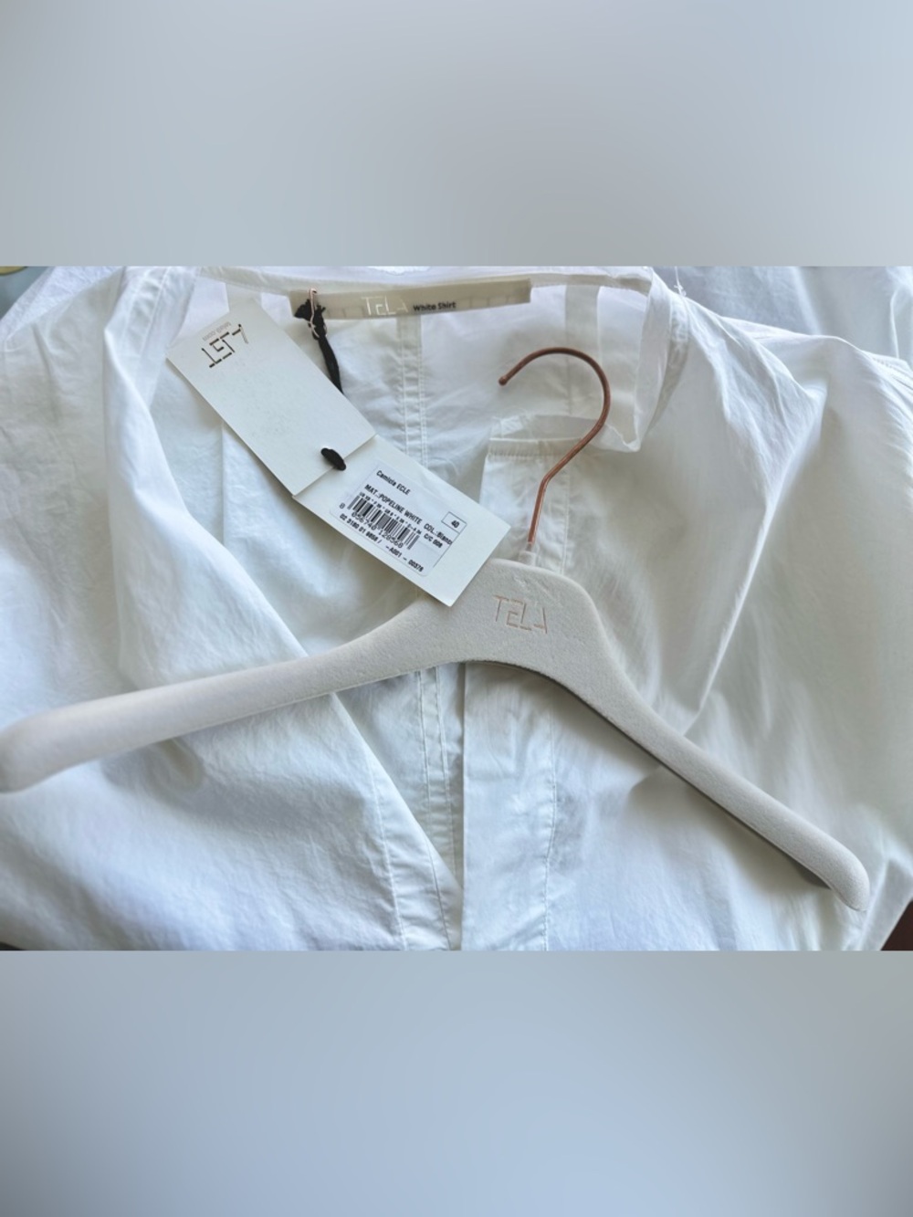 ✨NWT TELA 🇮🇹 Cotton Poplin Tunic Blouse